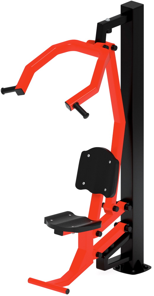 Тренажер уличный ТЯГА ВЕРХНЯЯ (красный) СТ 007-11