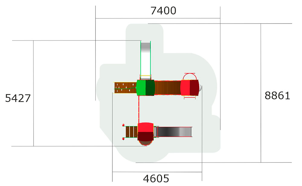 Детский игровой комплекс ZION Выдумка (КД054)