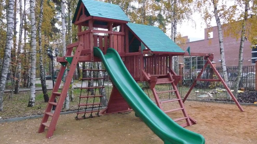 Детская деревянная игровая площадка КОРОЛЕВСТВО ДЕЛЮКС