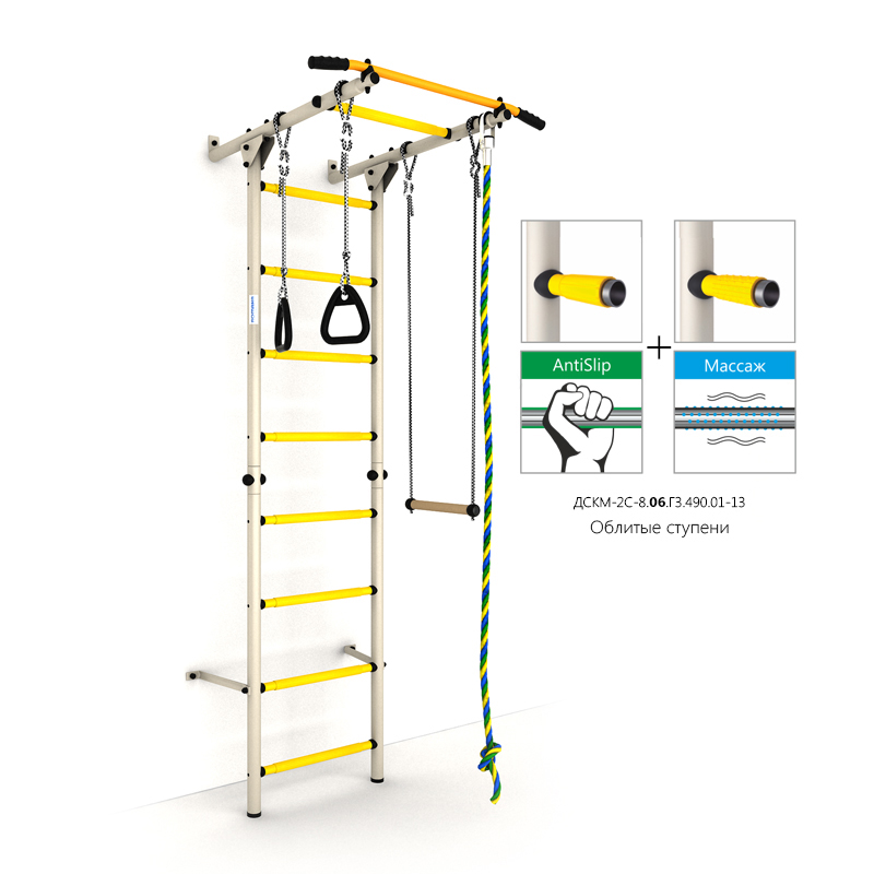 ДСКМ "Карусель S1" (ДСКМ-2С-8.06.Г3.490.01-13) белый антик/золото