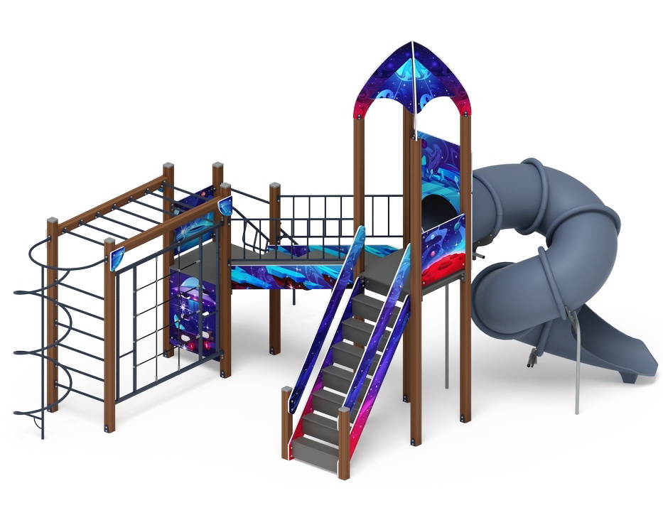 КОСМОПОРТ детский игровой комплекс ДИК 2.14.09-02 (H=2000)