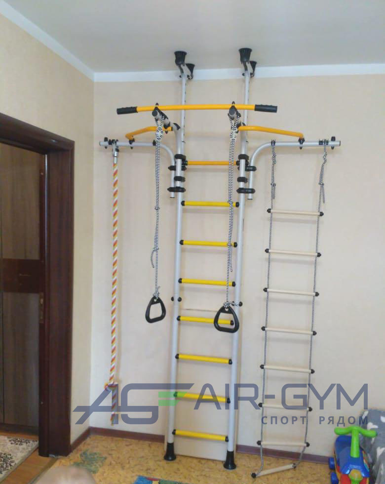 Детский спортивный комплекс ДСКМ "Карусель R5" (ДСКМ-2-8.06.Т1.410.03-14) белый антик/золото