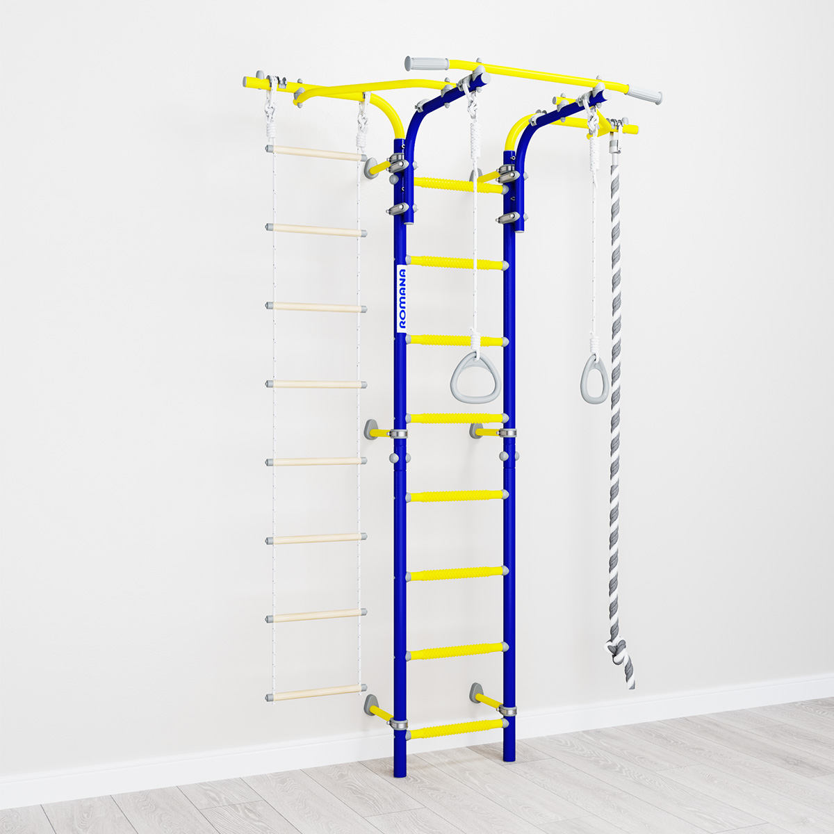 Шведская стенка S6 Karusel Romana(01.21.8.06.410.06.00-14) синяя слива