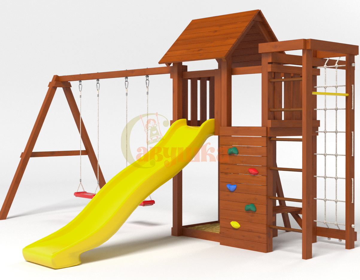 Детская площадка Савушка Мастер-10 (Махагон)