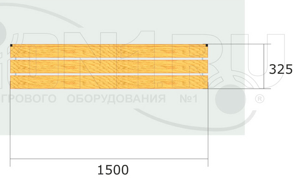 Скамейка для раздевалок СВ2 (СВ0071)