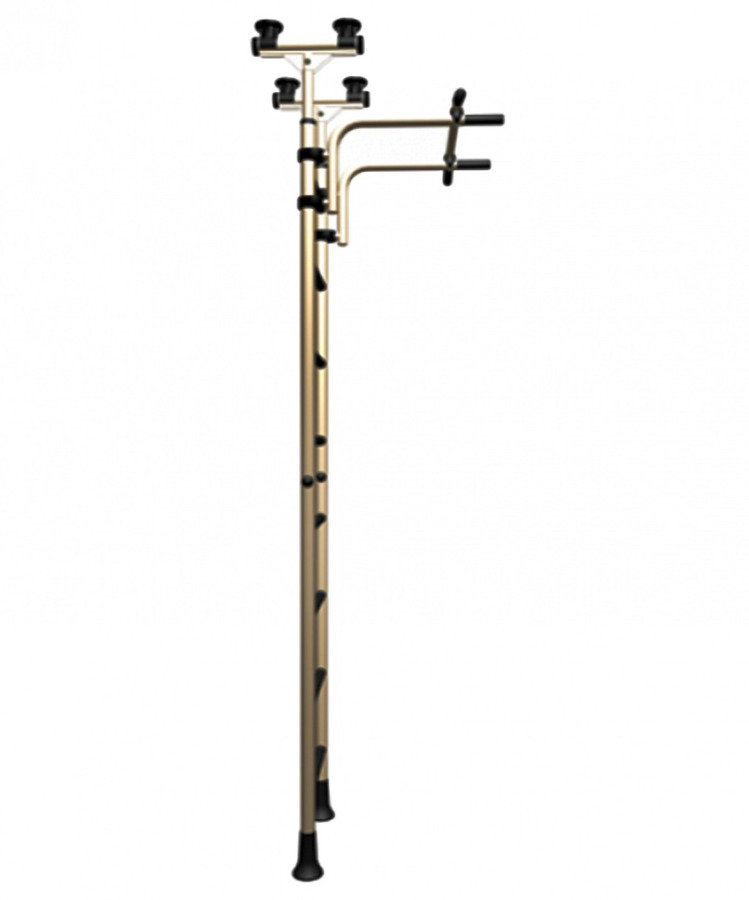 Детский спортивный комплекс ДСКМ Тинейджер R8" (ДСКМ-2-8.06.Г2.410.01-01) обливные белый антик золото/чёрный распорный