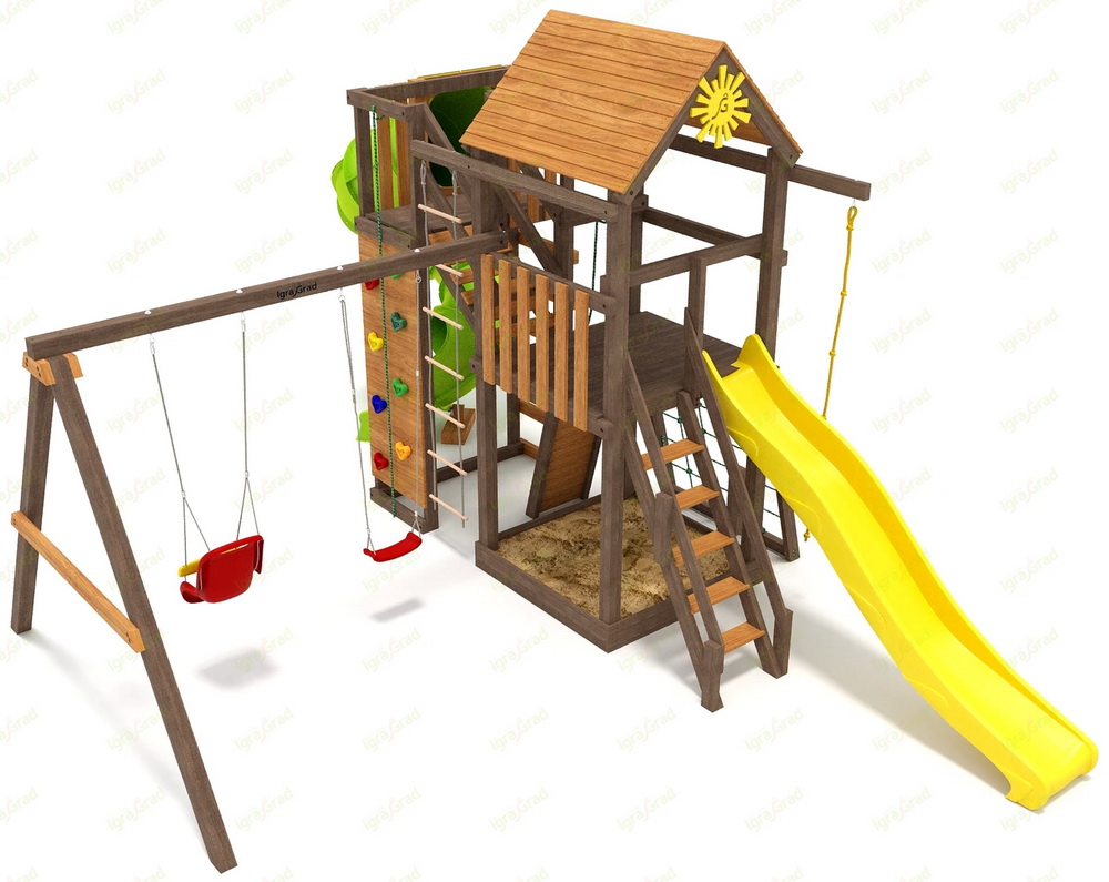 Детская площадка IgraGrad Панда Фани Gride с трубой 2,1м