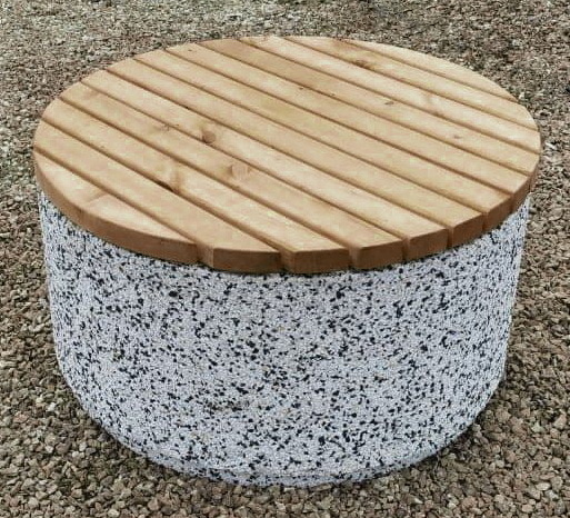 Скамейка бетонная круглая С-143