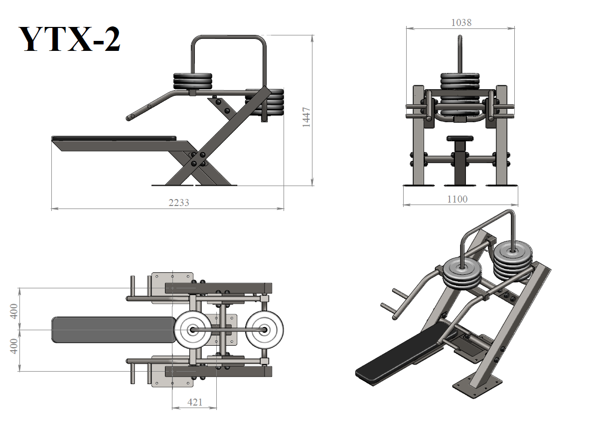 Уличный тренажер по индивидуальному проекту