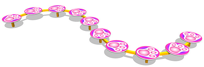 Бум детский ZION Следы, разные цвета