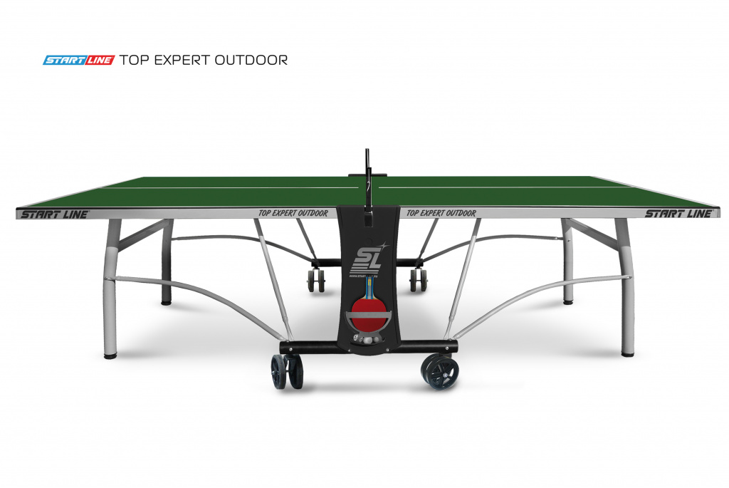 Теннисный стол START LINE Top Expert Outdoor green, с сеткой