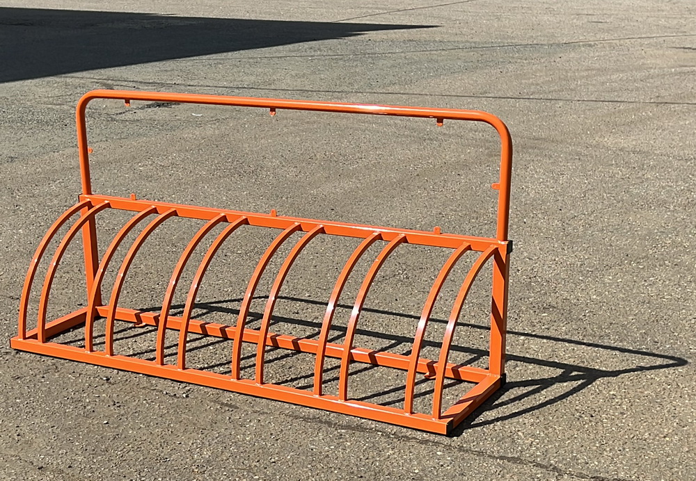 Велопарковка Оптима-1 рекламная на 6 мест