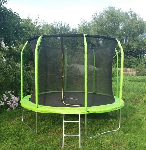 Батут Bondy Sport 8 ft 2,44 м с сеткой и лестницей (зеленый)