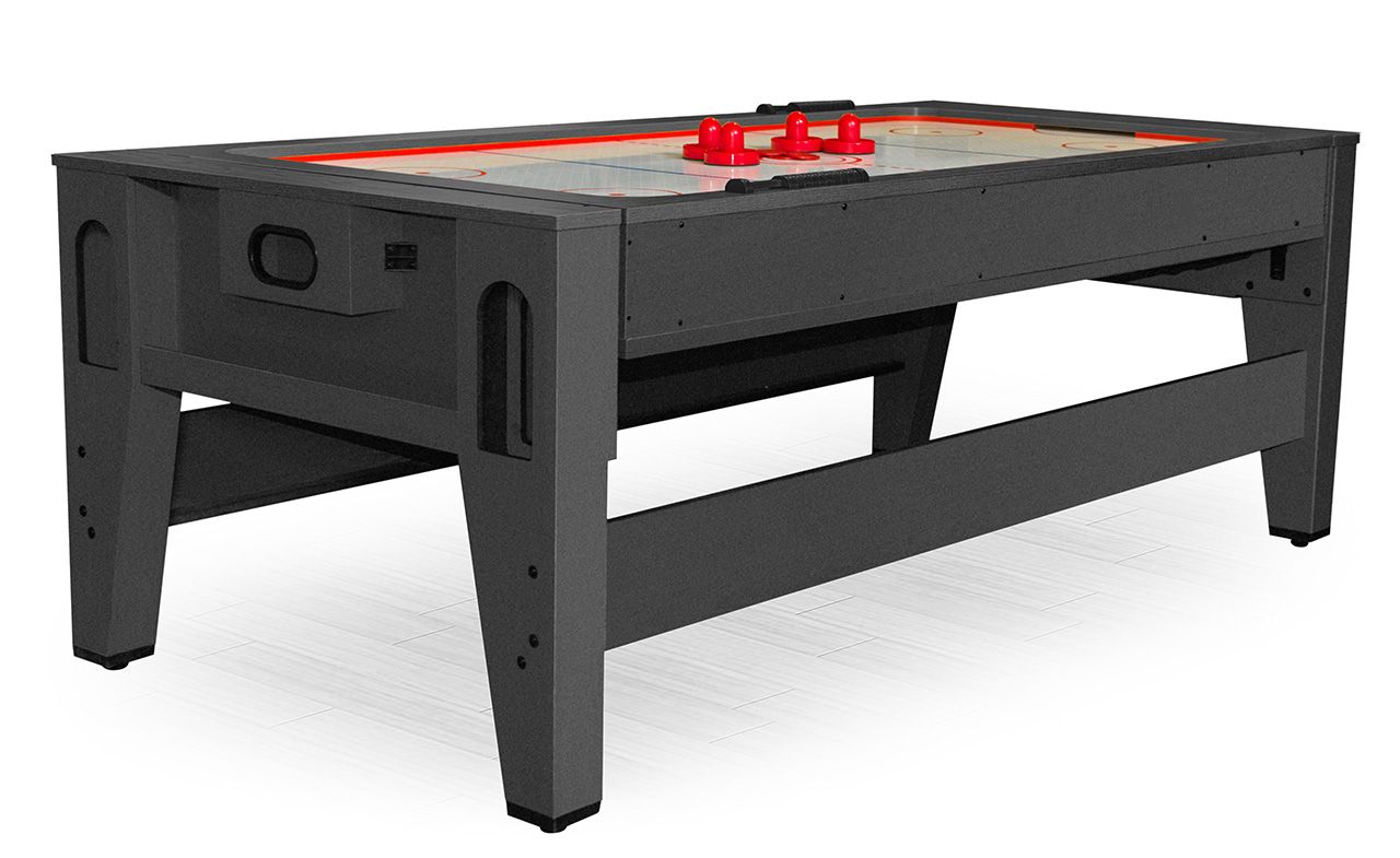 Cтол-трансформер Twister 3 в 1 (3 игры: бильярд, аэрохоккей, настольный теннис; 217 х 107,5 х 81 см; черный)