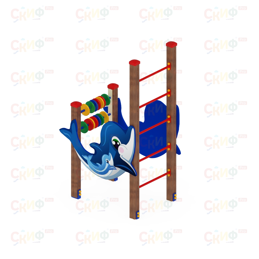 Детская площадка Спортивная серия для младшего возраста ДЕЛЬФИНАРИЙ 2 СК 1.01.06