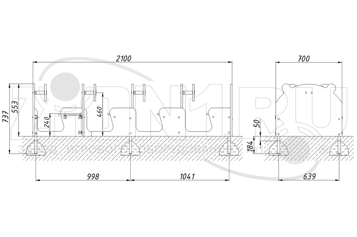 Игровой макет ZION Машинка Гусеничка (ИМ244)