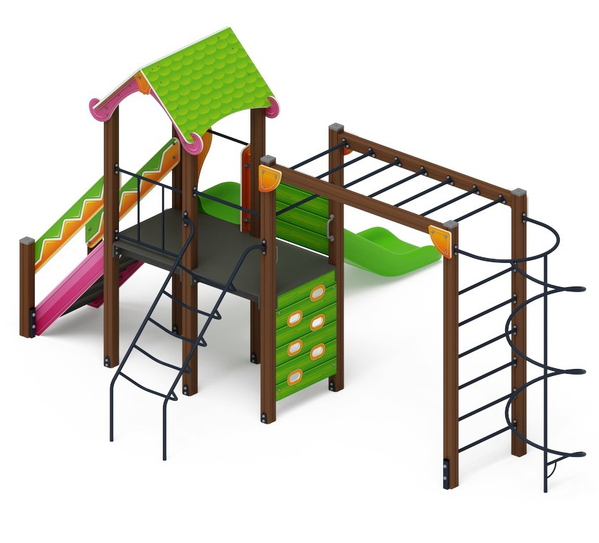 ЛУКОМОРЬЕ детский игровой комплекс ДИК 2.25.05-01 (H=1200)