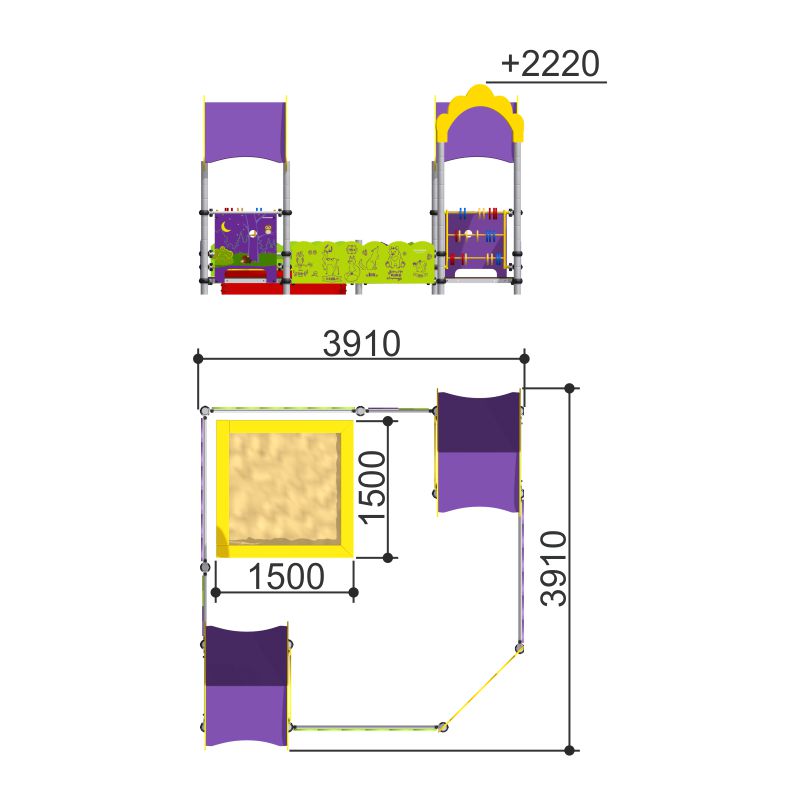Песочный дворик Полянка «Romana 109.12.00»