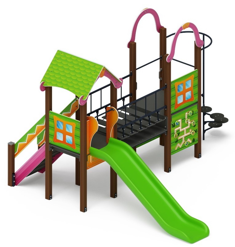 ЛУКОМОРЬЕ детский игровой комплекс ДИК 2.25.10-01 (H=1200)