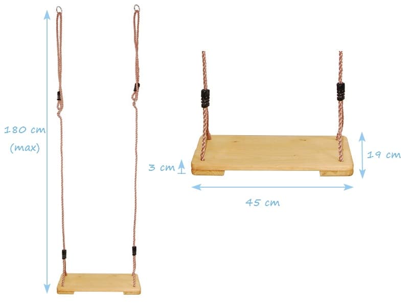 Качели детские лодочка из дерева IgraGrad