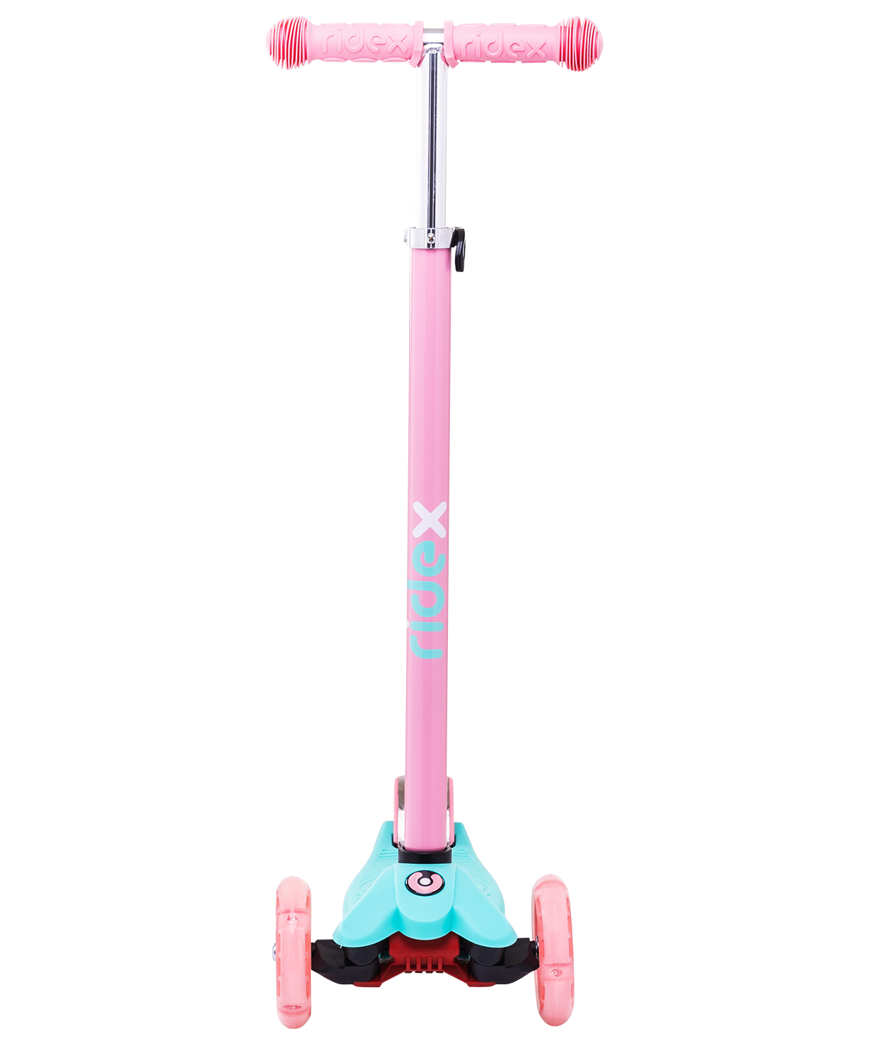 Самокат 3-колесный Snappy 3D, 120/80 мм, мятный/розовый