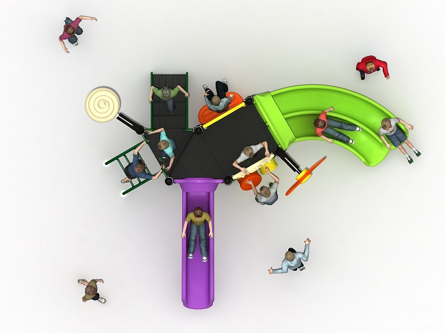 Детская игровая площадка Air-Gym Play Сладкое детство WD-WN241, серия Страна Чудес