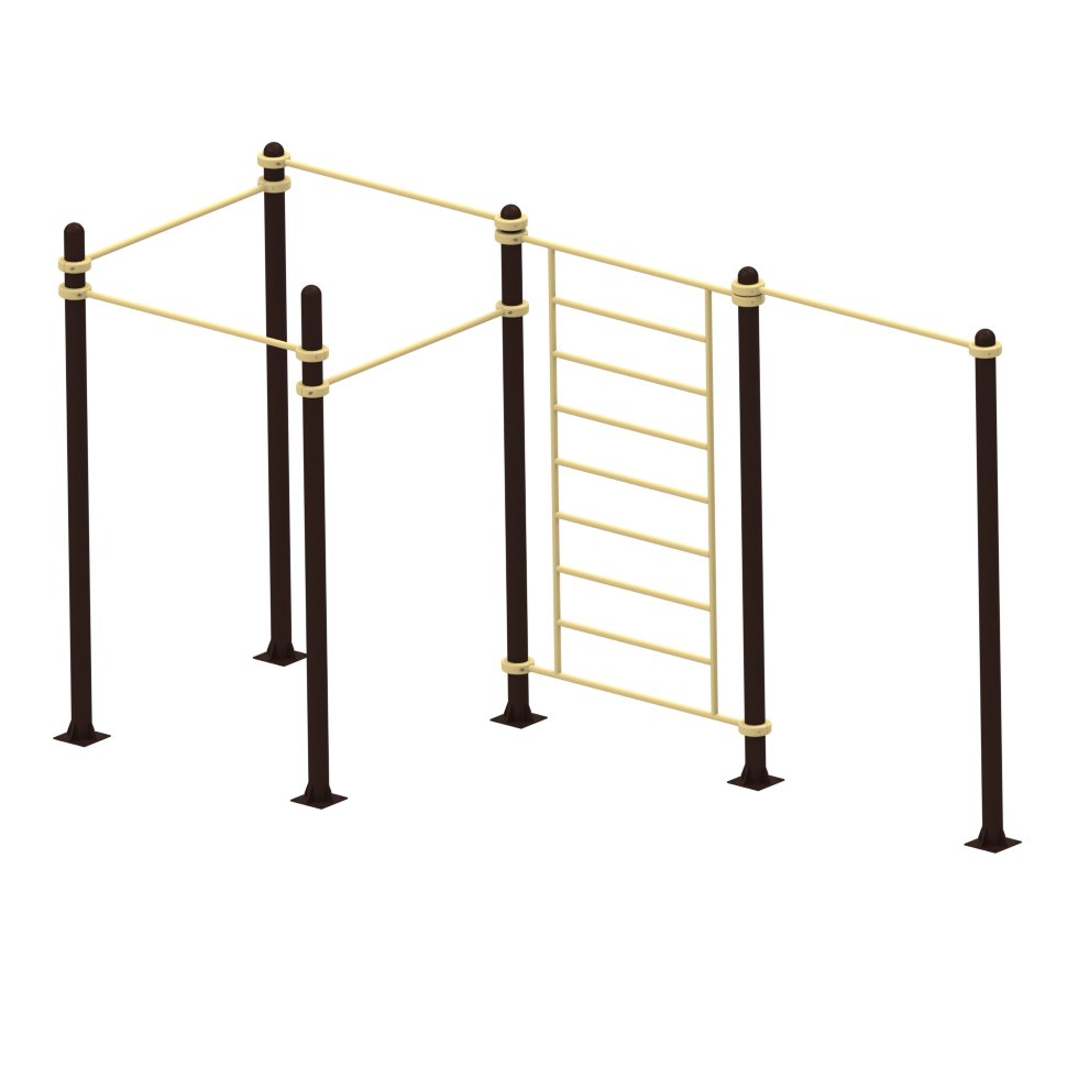 Пять турников и шведская стенка Air-Gym YSK55