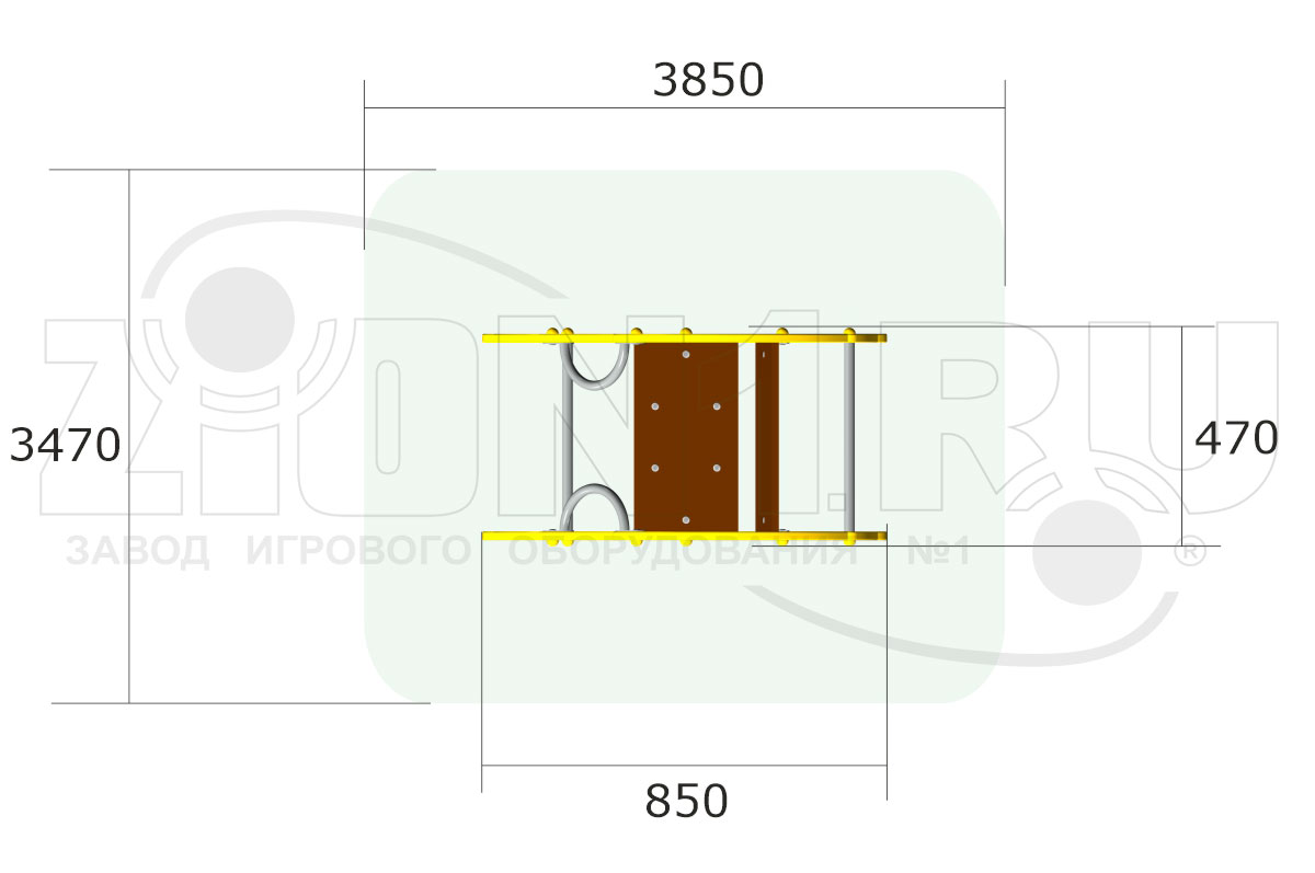 Качалка на двух пружинах ZION Автомобиль