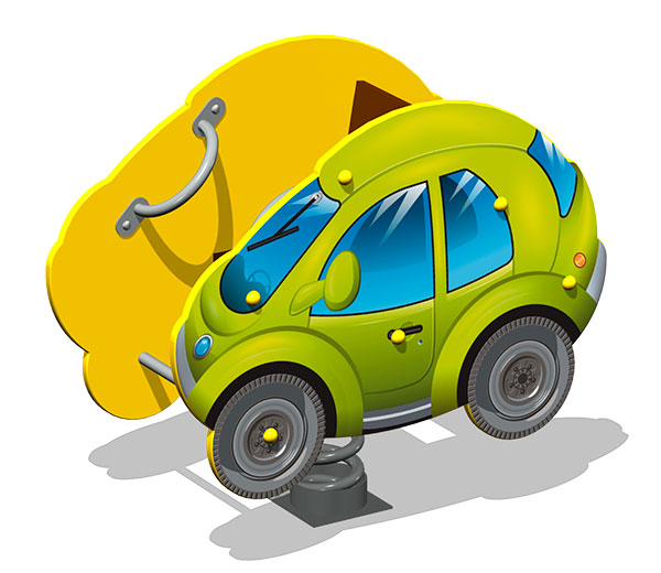 Качалка на двух пружинах ZION Автомобиль