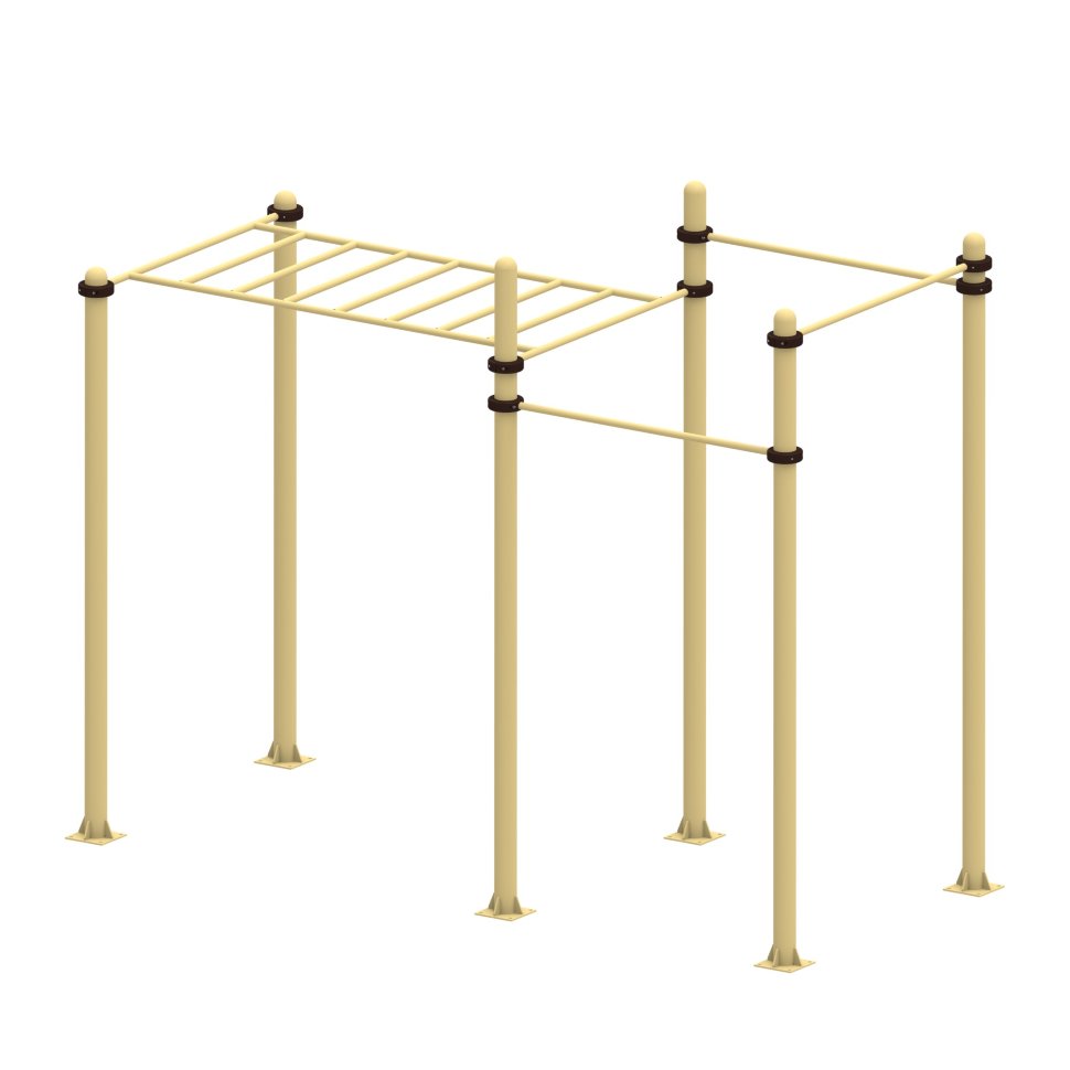 Рукоход с тремя турниками Air-Gym YSK46