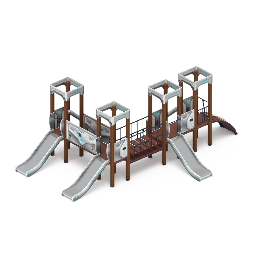 КОРОЛЕВСТВО (техно) детский игровой комплекс ДИК 1.15.04-02 (H=900)