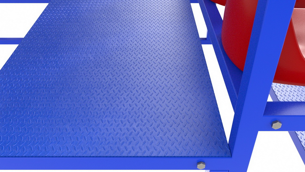 Трибуна с навесом, с ограждением, 5-рядная (20.015)