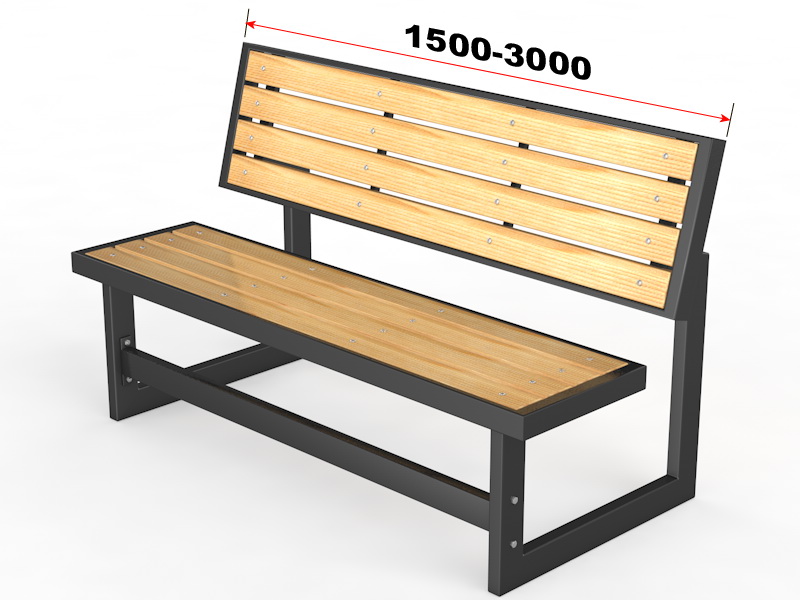 Уличная скамейка со спинкой «Парк» (14.6.700)