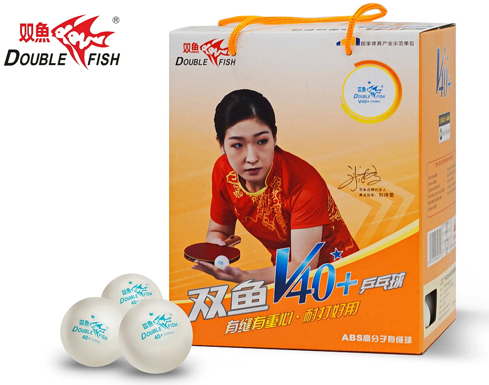 Мячики для н/тенниса DOUBLE FISH 1*, 100 мячей в упаковке, белые