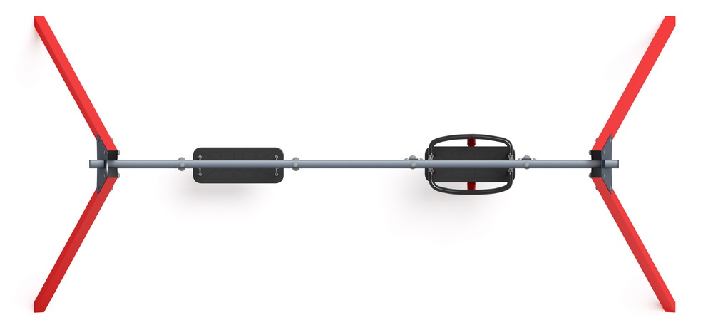 Качели М2 металл ИО 12.М.03.04.03-01 (красный)