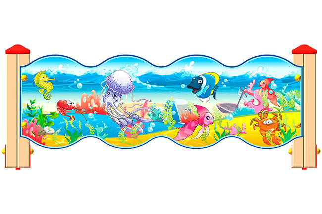 Ограждение детской площадки ZION Морское царство У1 (ОГД054)