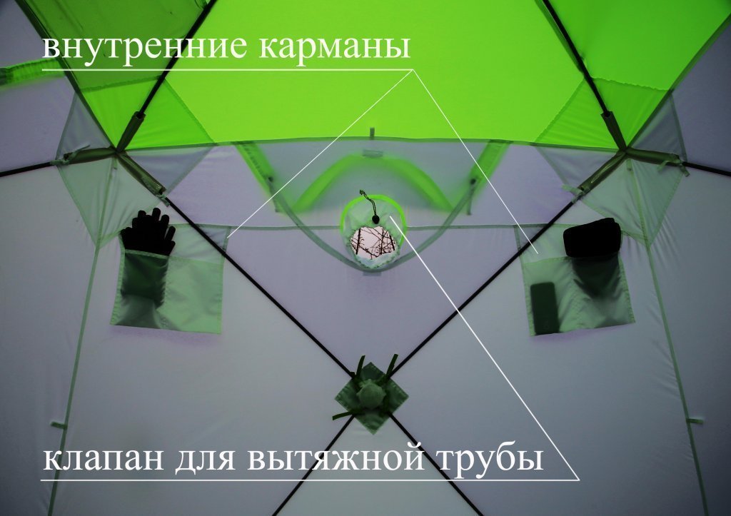 Зимняя палатка ЛОТОС Куб 3 Классик А8 (алюминиевый каркас) модель 2020