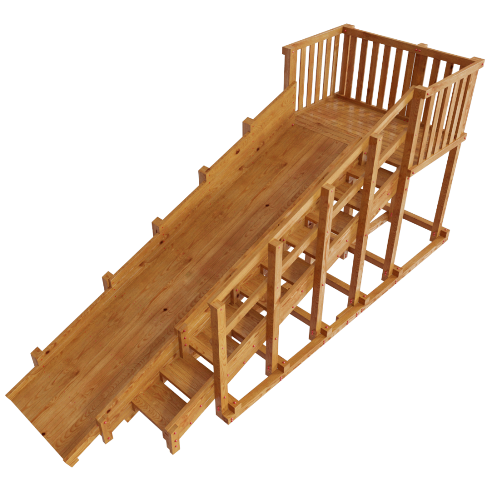 Детская зимняя горка ИСЛАНДИЯ Самсон