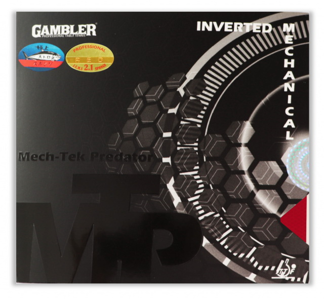 Накладка на ракетку для настольного тенниса GAMBLER Mech-Tek Predator medium 2,1 red