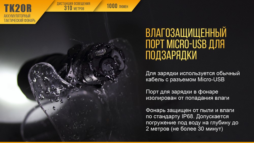 Фонарь Fenix TK20R