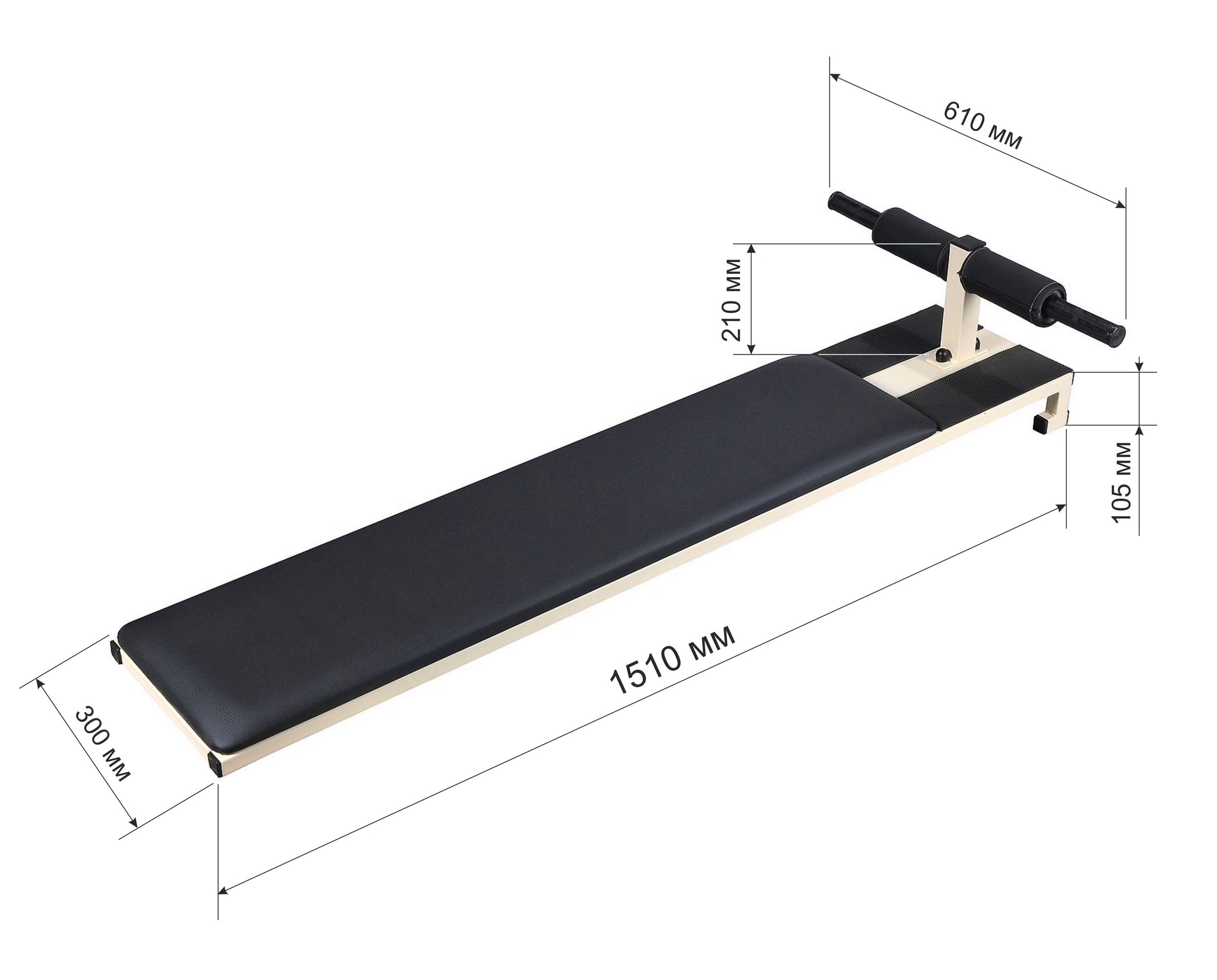 Доска для пресса с валиками для шведской стенки NO10
