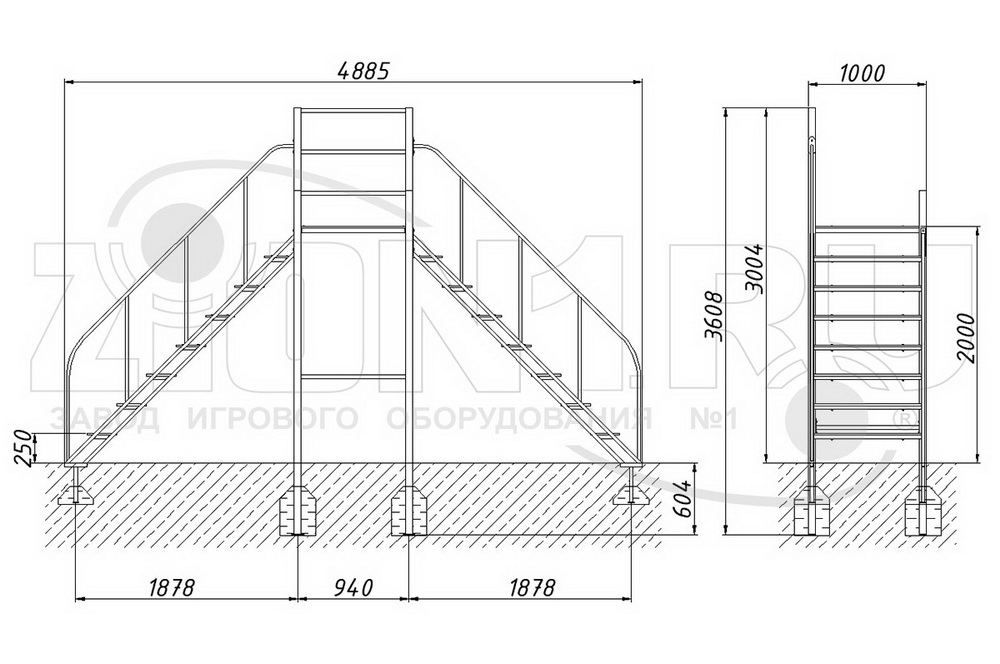 Вышка ZION для собак H=2000 (СПЛ012)