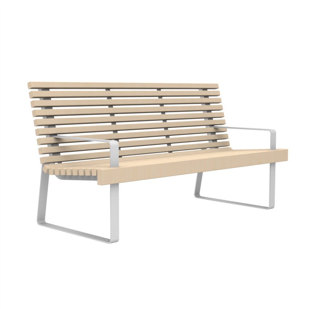 Диван парковый Air Gym AS18, серый, орегон