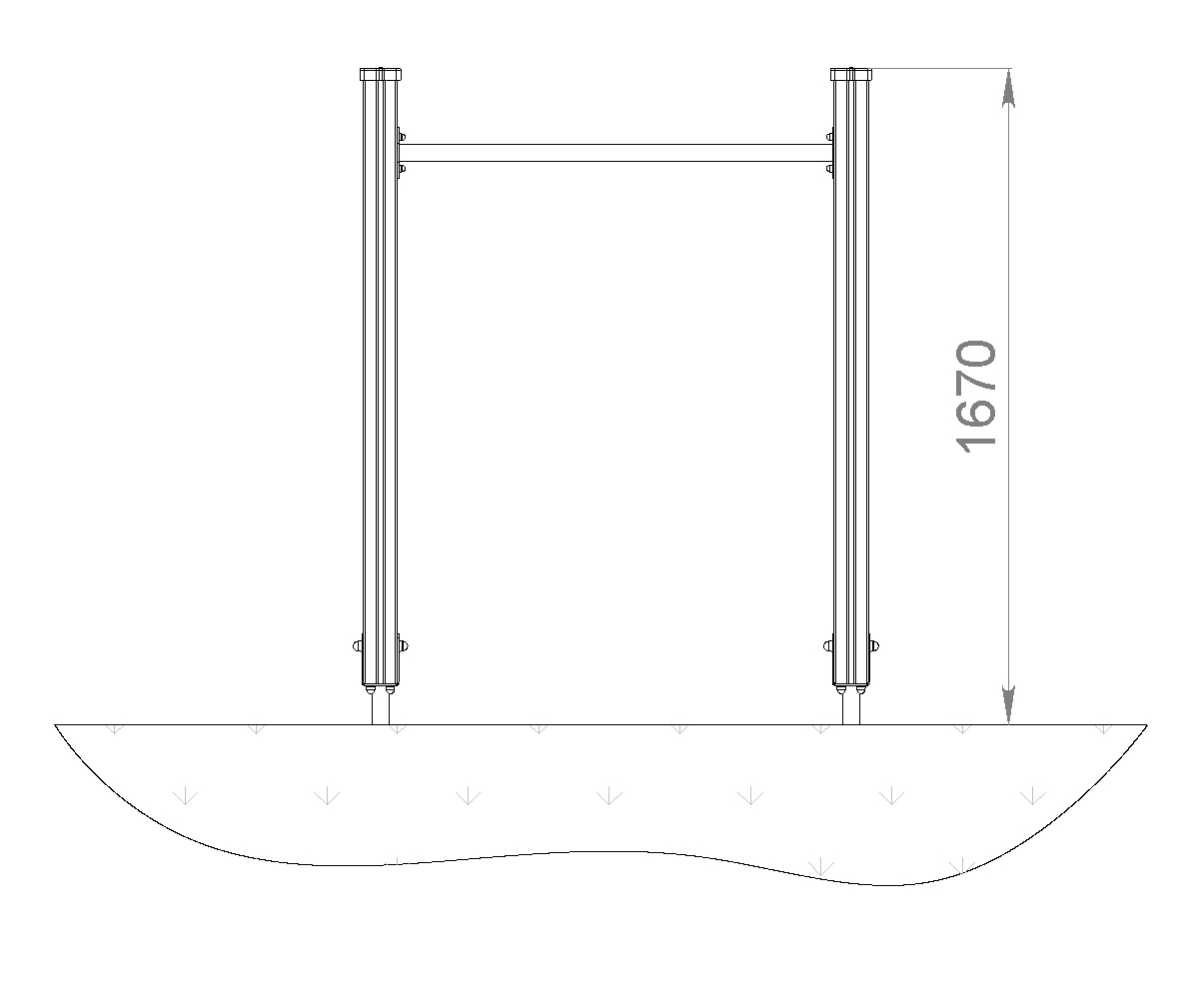 Уличные брусья START LINE