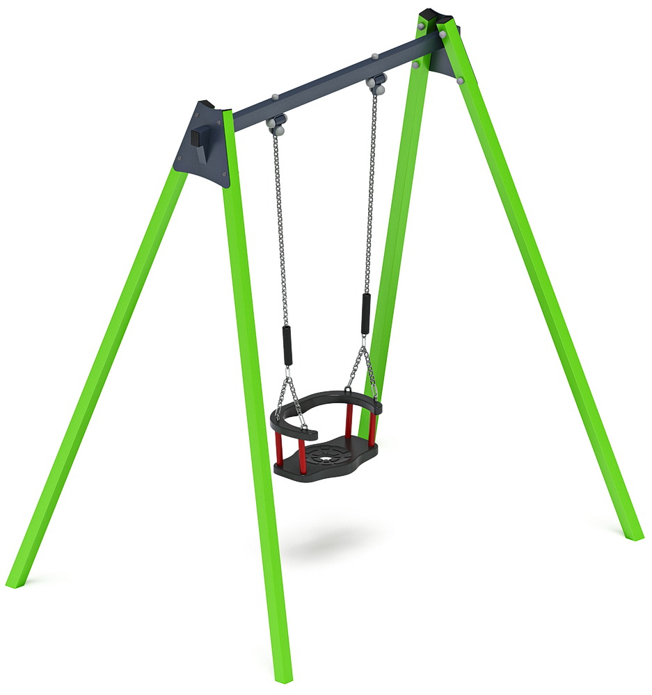 Качели М1 металл ИО 11.М.01.03-02 (зеленый)