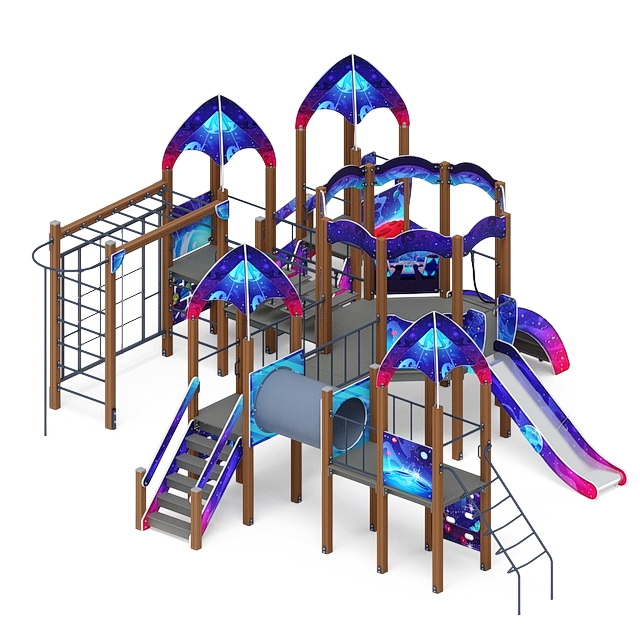 КОСМОПОРТ детский игровой комплекс ДИК 2.14.03-02 (H=750, H=1200)