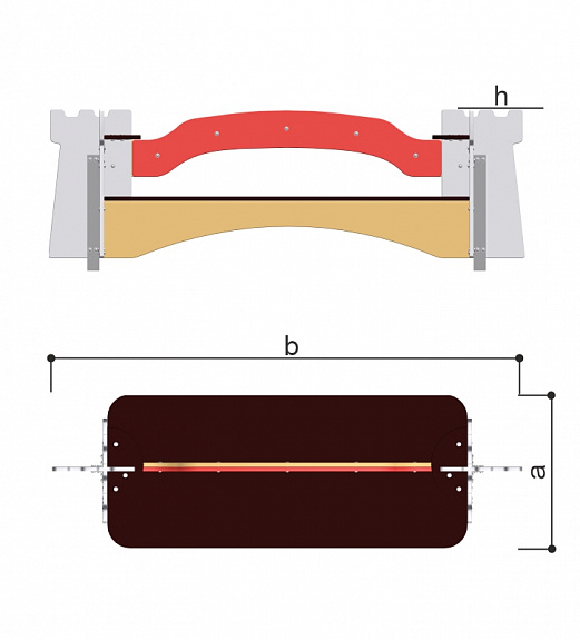 Скамейка двусторонняя Romana 115.72.00