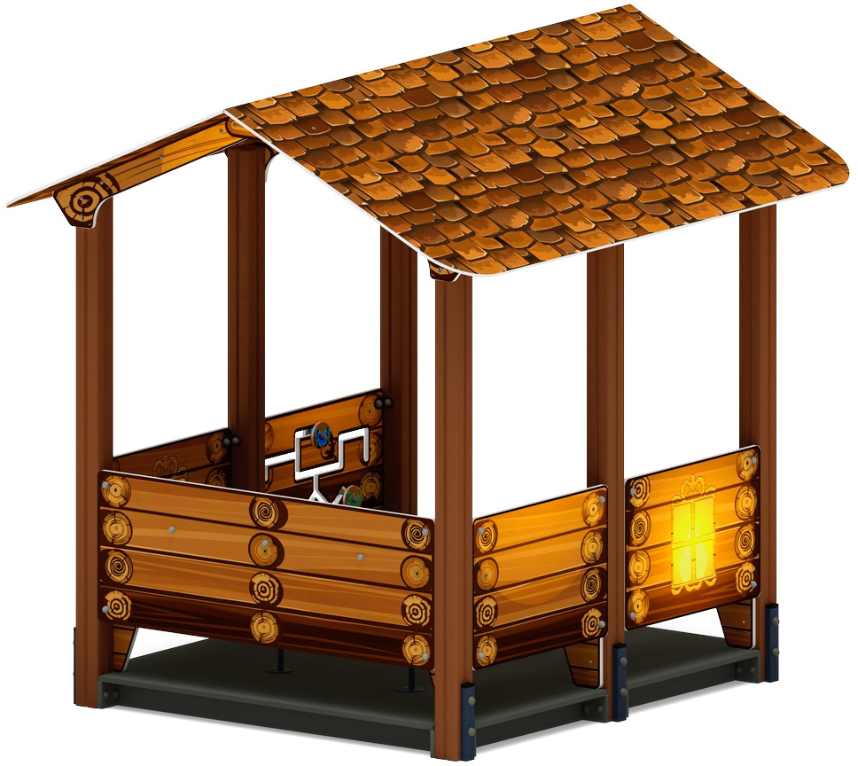 ДОМИК БОЛЬШОЙ 1 (Эко) для детской площадки МФ 10.01.07-02