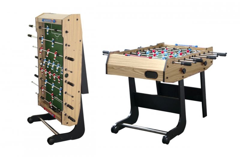 Настольный футбол (кикер) Maccabi Mini 4 ф (121 x 61 x 81 см; светлый, складной)