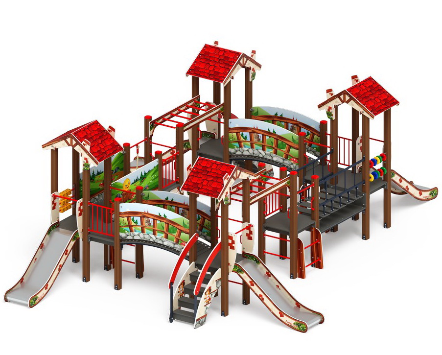 В ГОСТЯХ У СКАЗКИ детский игровой комплекс ДИК 1.05.01-08.С (H=900)